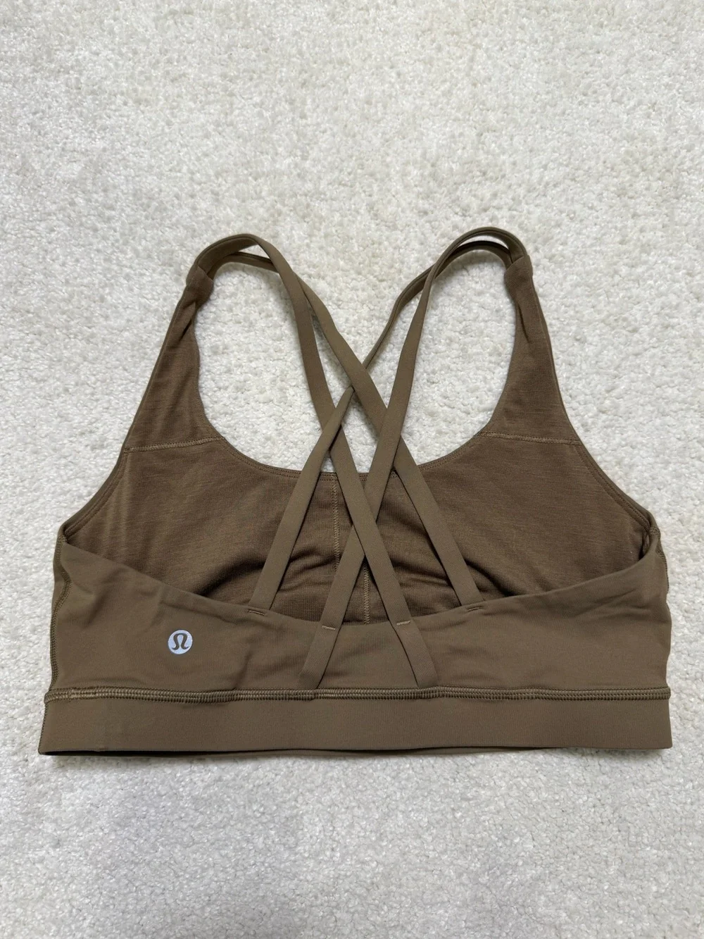 Lululemon Energy Sports Bra *Medium Support, B-D Cups Tan Size 8